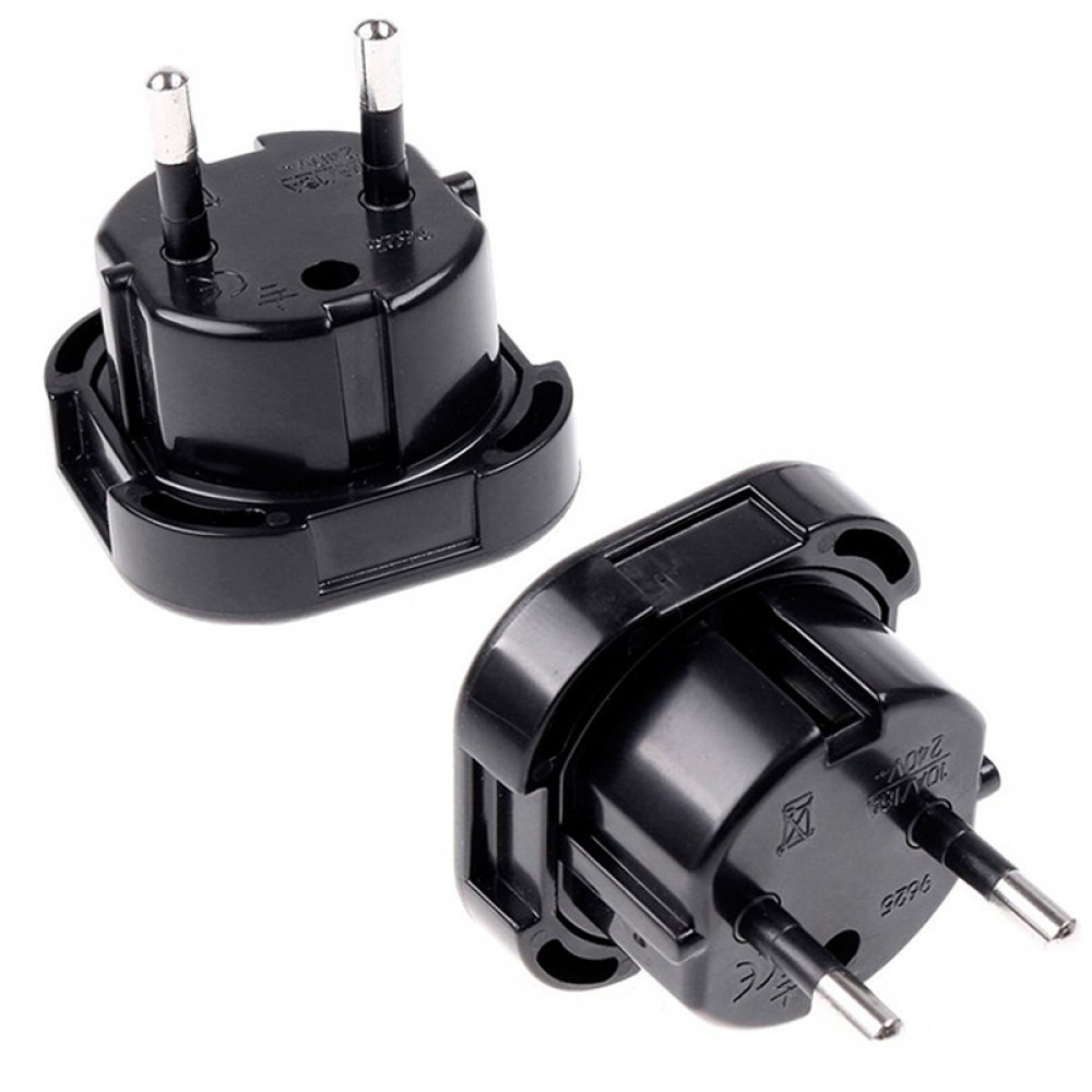 Onsale 1pc Portable Travel UK to EU Euro Plug Adapter AC 240V Power Charger Adapter Converter Socket Black