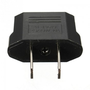 5PCs Travel Charger Adapter Plug European Euro to US USA black  Power Plug adapter Converter Socket Adapter
