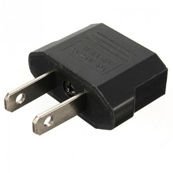 5PCs Travel Charger Adapter Plug European Euro to US USA black  Power Plug adapter Converter Socket Adapter