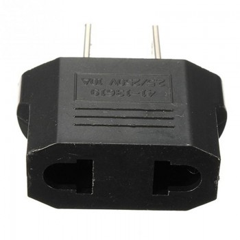 5PCs Travel Charger Adapter Plug European Euro to US USA black  Power Plug adapter Converter Socket Adapter