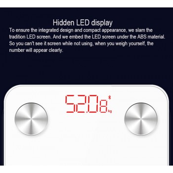 Digital Bathroom Weight Scale Electronic Body Fat Weighting Scale Floor bmi Bluetooth Weight Scale Smart Balance Electronique