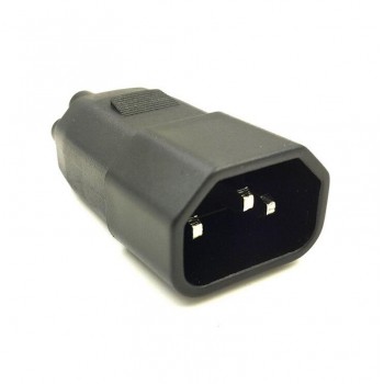 LBSC 3 Prong Plug Adapter, IEC 320 C14 3 Pin Male To C5 Female Receptacle Laptop Printer Power Adatper Connector Converter (C5)