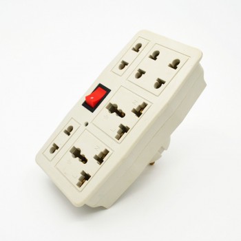 Independent switch Germany socket Splitter 3 jacks 3 way outlet extend plug socket UK/US/EU/AU to Germany converter hot sell