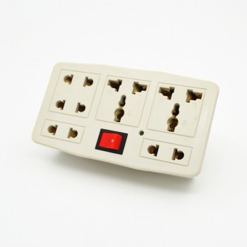 Independent switch Germany socket Splitter 3 jacks 3 way outlet extend plug socket UK/US/EU/AU to Germany converter hot sell