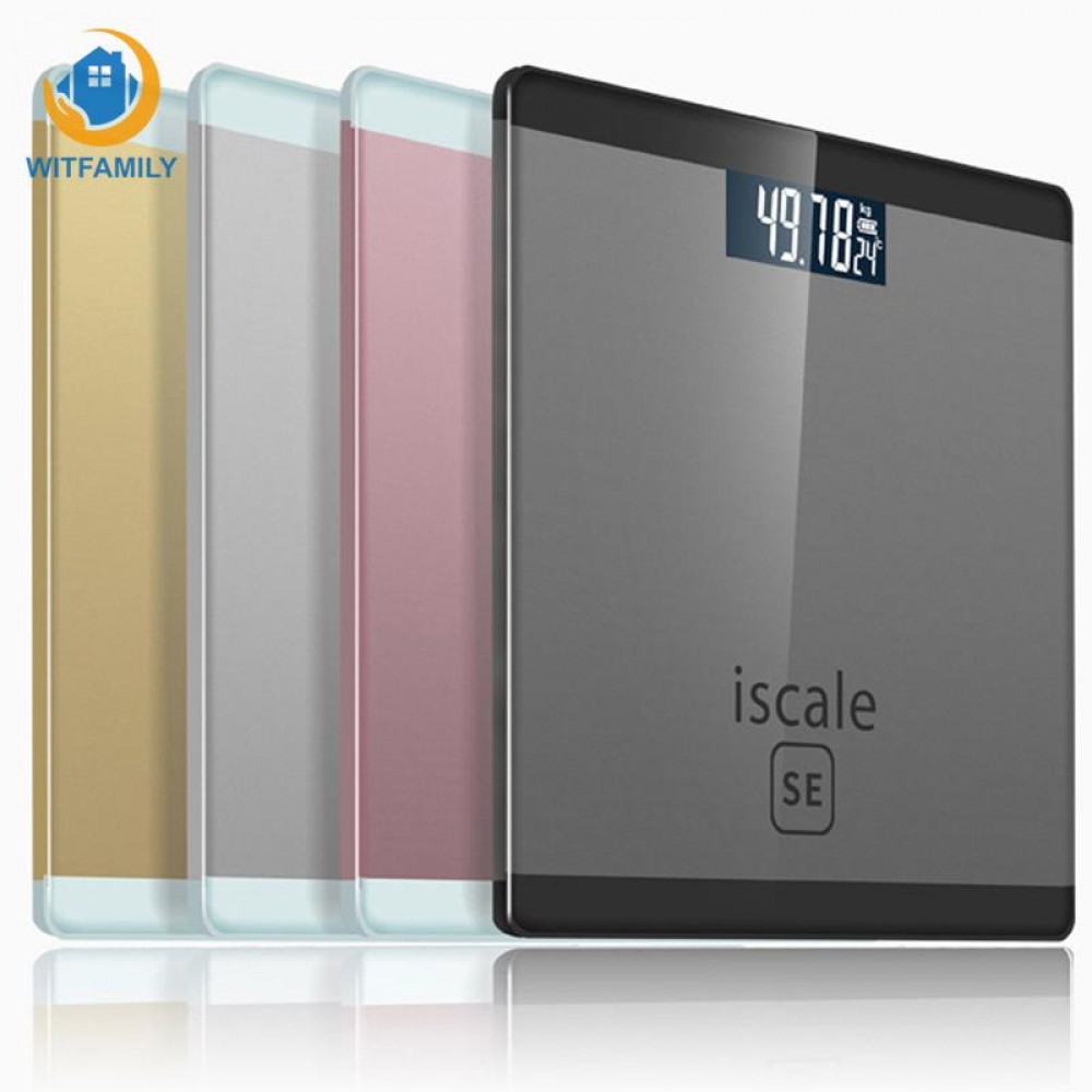 LCD Display Floor Scales 180kg/50g Smart Bathroom Personal Floor Body Scale Electronic Scales Household Digital Weight Scale