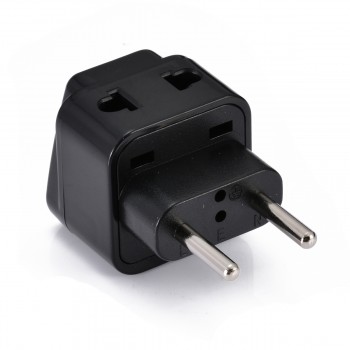 Mayitr Electric Plug Universal Travel Socket 1 to 2 UK/US/EU/AU Outlet to EU/Brazil/Israel Splitter Plug Adapter Charger
