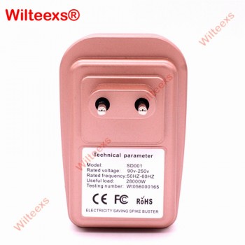 WILTEEXS Electricity Saving Box 90V-240V Electric Energy Power Saver Power Factor Saver Device up to 30% Smart EU/UK/US Plug