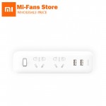 new original Xiaomi Mijia Power Strip Socket Converter Portable Plug Travel Adapter for Home Office 5V 2.1A 2 USB Fast Charging