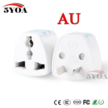 1PC Universal US UK AU To EU Plug USA To Euro Europe Travel Wall AC Power Charger Outlet Adapter Converter 2 Round Socket Pin