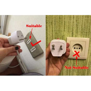1PC Universal US UK AU To EU Plug USA To Euro Europe Travel Wall AC Power Charger Outlet Adapter Converter 2 Round Socket Pin