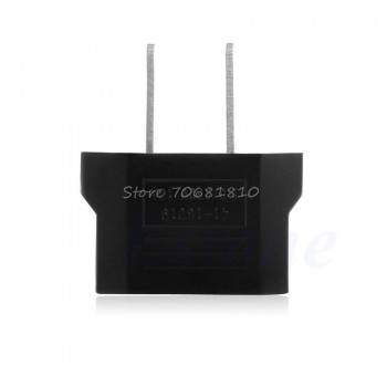 100Pcs European To American EU Pin to USA US Flat Travel Adapter Plug Outlet New  Drop Shipping