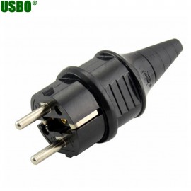 Wholesale Germany russia spain 3pins Elcectrical AC 250V 16A  EU Power cord cable online power Plug Type F
