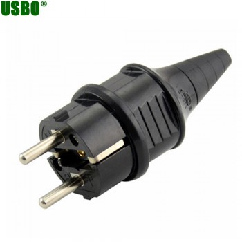 Wholesale Germany russia spain 3pins Elcectrical AC 250V 16A  EU Power cord cable online power Plug Type F