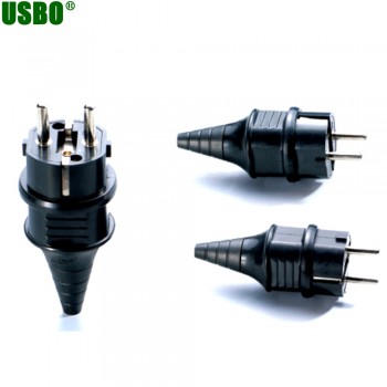 Wholesale Germany russia spain 3pins Elcectrical AC 250V 16A  EU Power cord cable online power Plug Type F