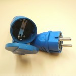 5PCS Eu Waterproof Female Socket 16A Electrical Male Schuko Plug 250V AC Power Adapter 4000W Power Socket Industrial