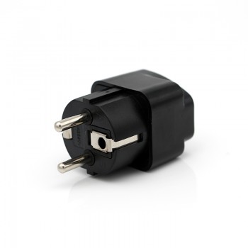 Abroad Travel And Home White Black Adapter Electrical Plug For EU European Socket Converter fits Italy France Spain Russia etc.