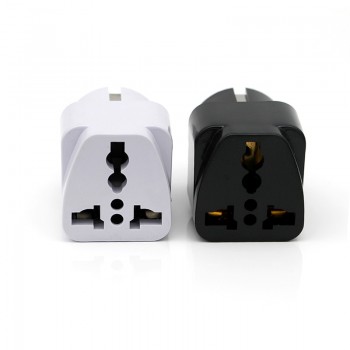 Abroad Travel And Home White Black Adapter Electrical Plug For EU European Socket Converter fits Italy France Spain Russia etc.