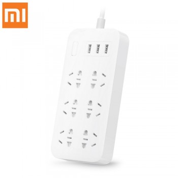 Original Xiaomi Smart Home Plug CXB6 - 1QM Charging Power Strip 2A Fast Charging 6 Outlet with 3 USB Output Extension Socket