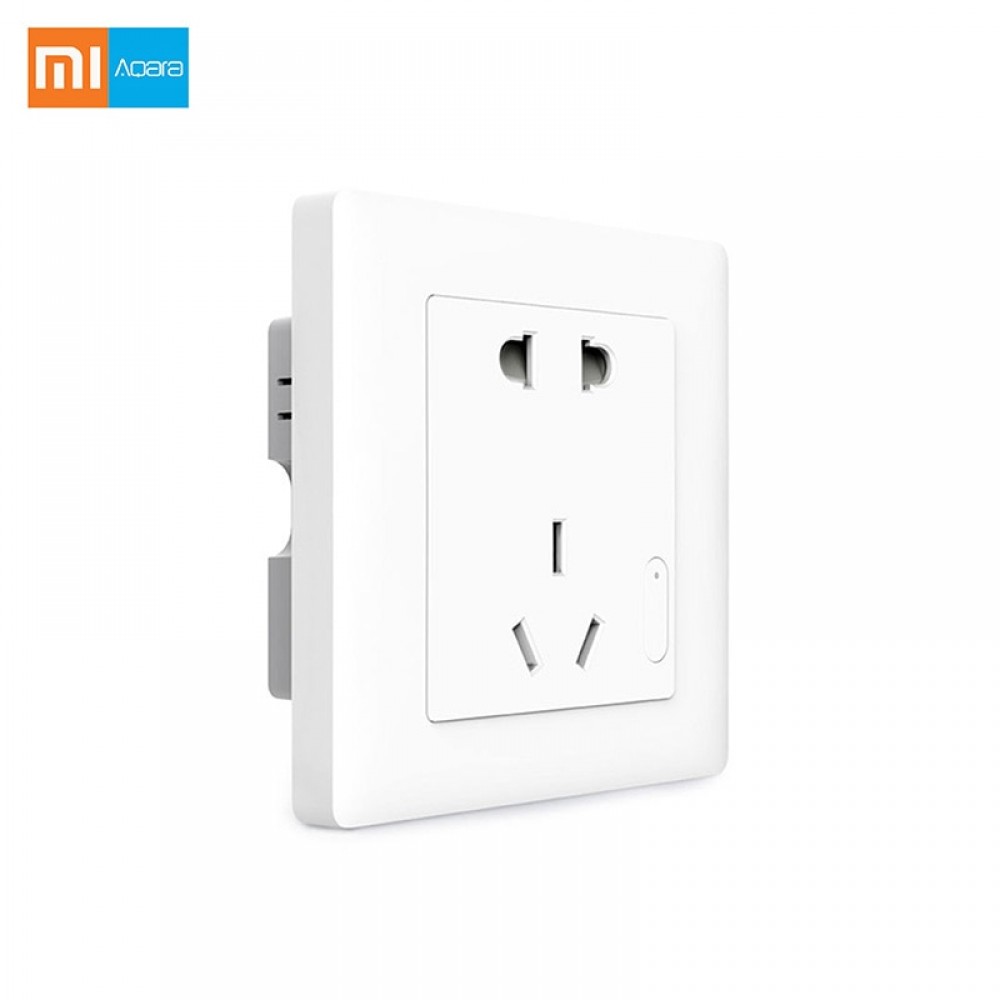 2017 New Arrival Original Xiaomi Smart Wall Socket Plug WiFi Wireless Remote Socket Adaptor Power on and off via Phone 10A/2500W