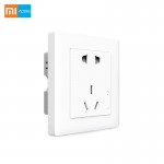 2017 New Arrival Original Xiaomi Smart Wall Socket Plug WiFi Wireless Remote Socket Adaptor Power on and off via Phone 10A/2500W
