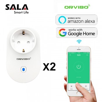 ORvibo Smart Home WIFI Timer Smart Socket Plug S25 EU Smart Home Automation APP Control Switch for iphone Android 2pcs/lot