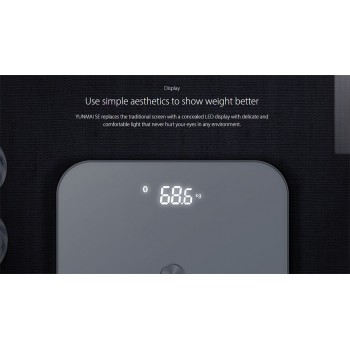 Hot Yunmai SE Smart Body Scale Floor Digital Bathroom Weight Scale Bluetooth Weight Scale APP Control Weighing Scale BMI Data