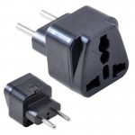 Mayitr 1pc Universal UK/US/EU/AU to EU Brasil Israel Europe Travel Power Adapter Plug for Electrical Plug