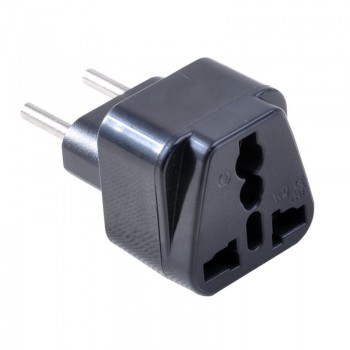 Mayitr 1pc Universal UK/US/EU/AU to EU Brasil Israel Europe Travel Power Adapter Plug for Electrical Plug