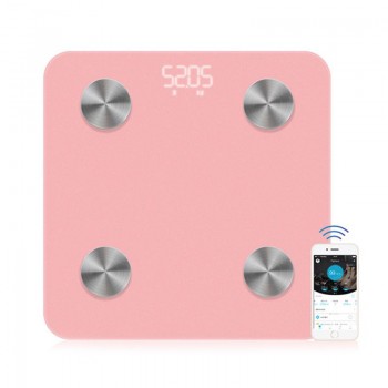 LUOEM Bathroom Scale Smart Body Fat Scale Bluetooth Smart Weighing Scale Connected Intelligent Digital Scales
