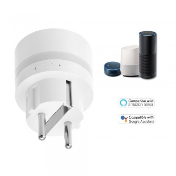Smart Plug Wifi Smart Socket with LED Night Lignt EU Outlet Power Monitor Energy Saver Works With Google Home Mini Alexa IFTTT