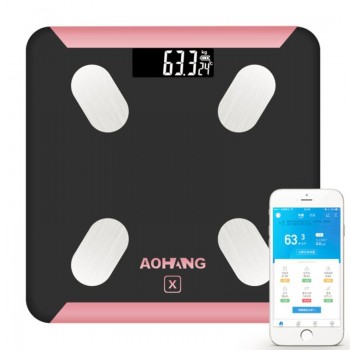 Mobile app Bluetooth smart body fat scales weight scales human health scales bathroom scale body fat and water content testing
