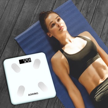 Mobile app Bluetooth smart body fat scales weight scales human health scales bathroom scale body fat and water content testing