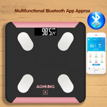 Mobile app Bluetooth smart body fat scales weight scales human health scales bathroom scale body fat and water content testing