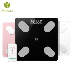 Mrosaa Bathroom Scales Body Fat Scale Floor Scientific Smart Electronic LED Digital Weight Balance Bluetooth APP Android IOS