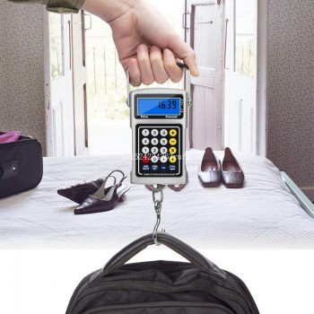 10pcs Digital Scales 7 in 1 Fish Electric Scale Weighing 50kg with a Calculator Tape Measure Backlight