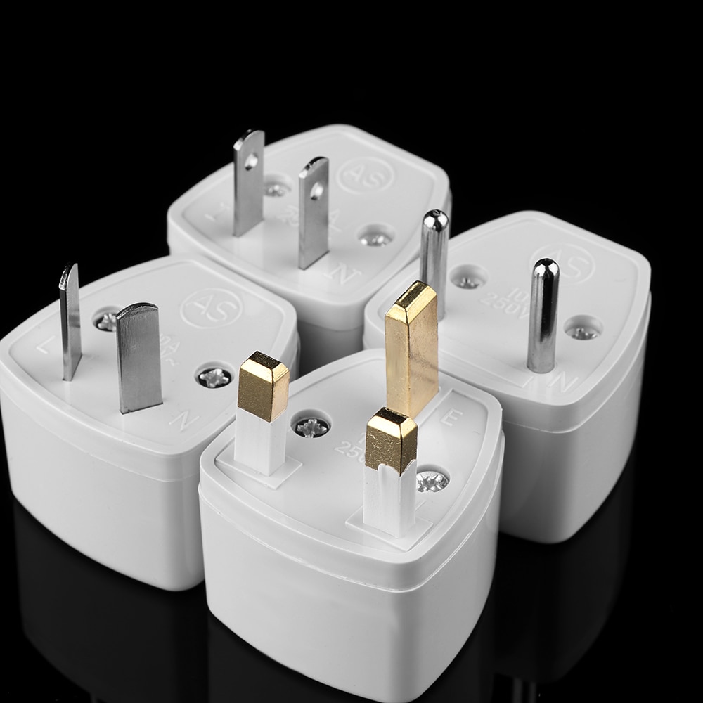 1PC Universal UK AU EU To US Plug Adapter Travel AC Power Electrical Converter 2 Flat Pin Socket Portable for Travel