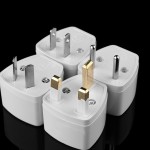1PC Universal UK AU EU To US Plug Adapter Travel AC Power Electrical Converter 2 Flat Pin Socket Portable for Travel