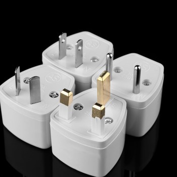 1PC Universal UK AU EU To US Plug Adapter Travel AC Power Electrical Converter 2 Flat Pin Socket Portable for Travel