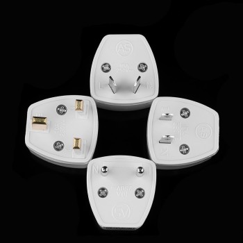 1PC Universal UK AU EU To US Plug Adapter Travel AC Power Electrical Converter 2 Flat Pin Socket Portable for Travel