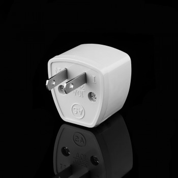 1PC Universal UK AU EU To US Plug Adapter Travel AC Power Electrical Converter 2 Flat Pin Socket Portable for Travel