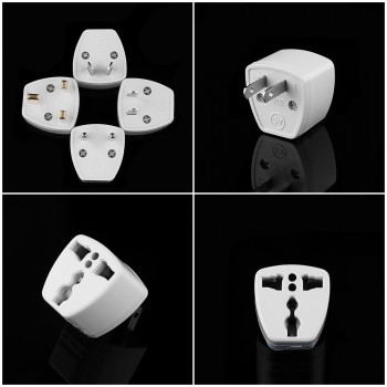 1PC Universal UK AU EU To US Plug Adapter Travel AC Power Electrical Converter 2 Flat Pin Socket Portable for Travel