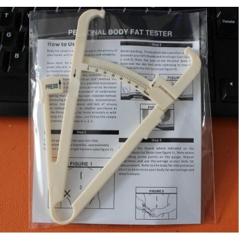 200pcs/lot! Personal Body Fat caliper skinfold caliper body fat measurement Keep Slim