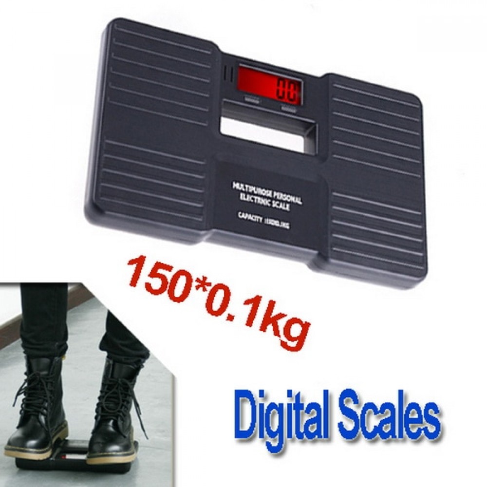 30 pieces 150KG x 0.1K, Digital Body scale Health Weight Bathroom Fitness Scale,black/white