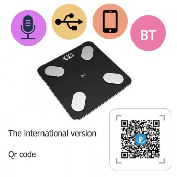 Smart Bluetooth Body Fat Scale Digital Bathroom Wireless Weight Scale Bariatric LCD Display with Smartphone App