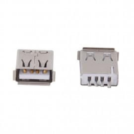 HOT-10 Pcs Straight Solder Type USB A Female Plug Jack Connector