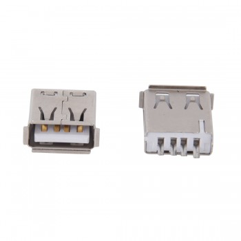 HOT-10 Pcs Straight Solder Type USB A Female Plug Jack Connector