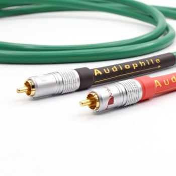 Free shipping pair High Quality 2328 Pure Copper +silver plated  HiFi Audio cable RCA interconnect cable