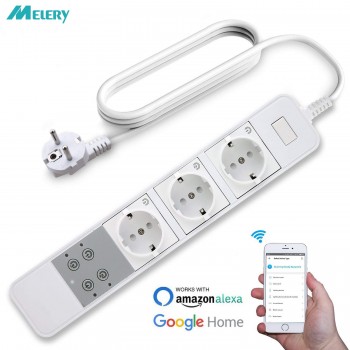 Power Strip WiFi Smart Plug Homekit 3 EU Socket with USB  Surge Protection Remote Control  Smart Outlet with Extension Cord