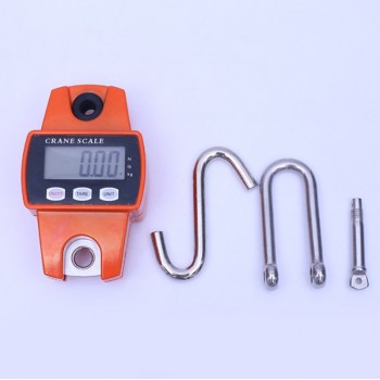5pcs 300kg Weight Crane Scales Mini Crane Scale Portable LCD Digital Weighing Balance Electronic Stainless steel Hook Hanging