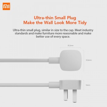Xiaomi Mijia Smart Power Strip Wifi Remote Control Outlet Powerful 6 Ports Power Socket White Sockets